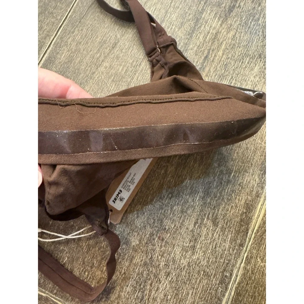 Skims Seamless Every Day Sculpt Bralette In Sand Size XXS In Cocoa Brown - Picture 5 of 8